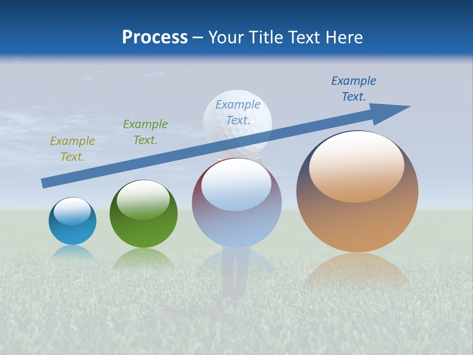 A Person Standing In The Grass With A Golf Ball In His Hand PowerPoint Template