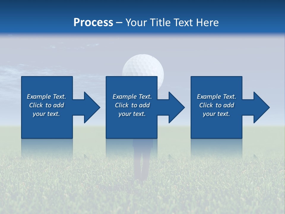A Person Standing In The Grass With A Golf Ball In His Hand PowerPoint Template