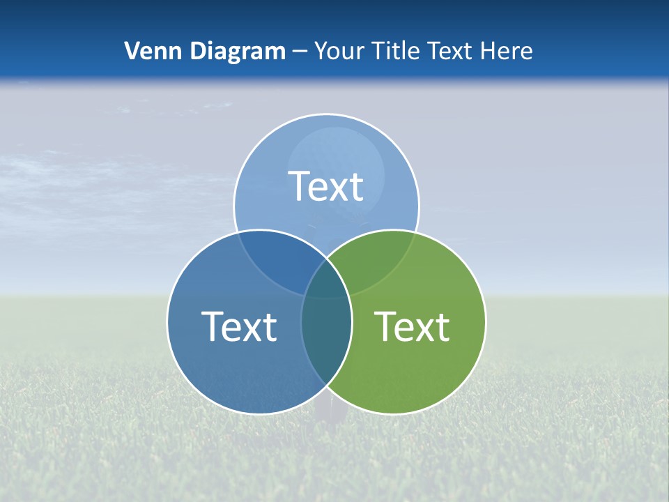 A Person Standing In The Grass With A Golf Ball In His Hand PowerPoint Template