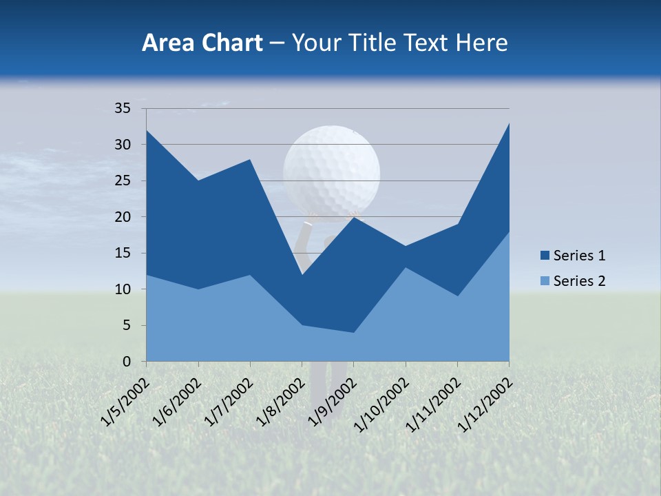 A Person Standing In The Grass With A Golf Ball In His Hand PowerPoint Template