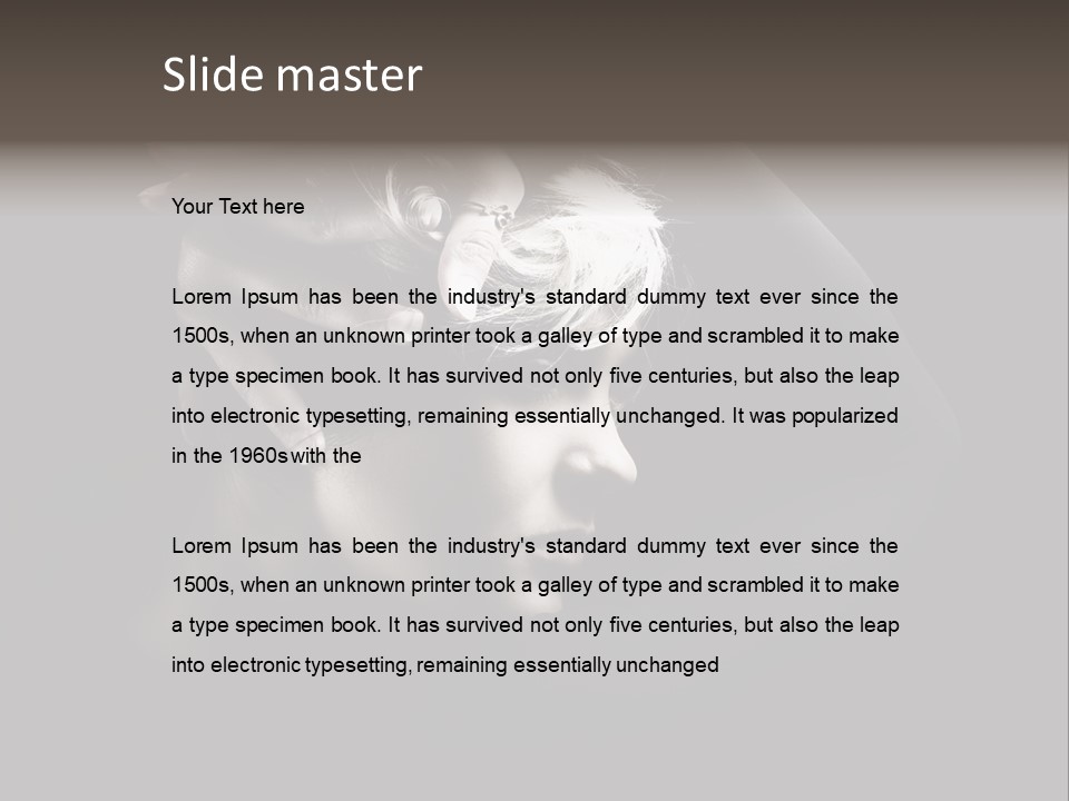 Sensuality Glamor Posing PowerPoint Template