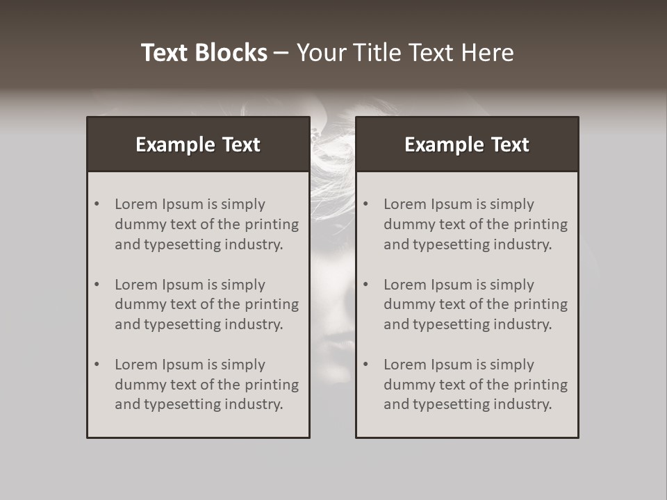 Sensuality Glamor Posing PowerPoint Template