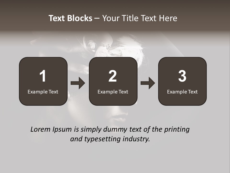 Sensuality Glamor Posing PowerPoint Template