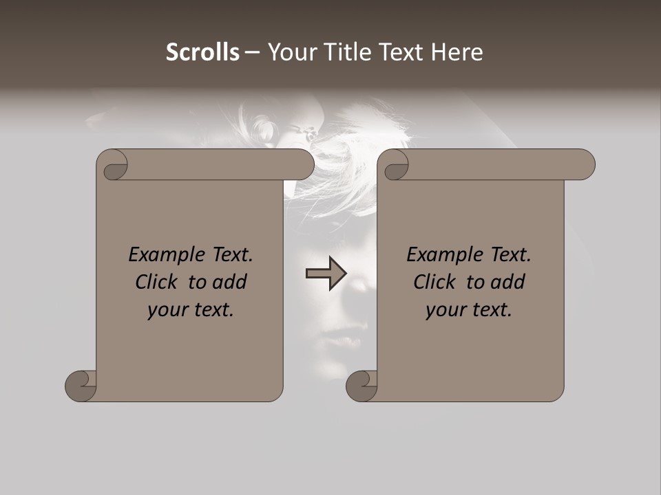 Sensuality Glamor Posing PowerPoint Template