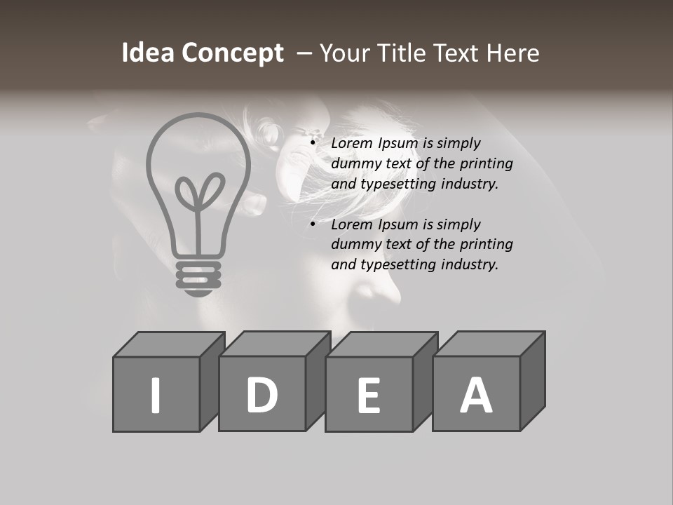 Sensuality Glamor Posing PowerPoint Template