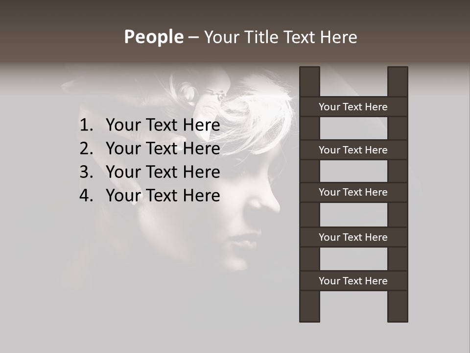 Sensuality Glamor Posing PowerPoint Template