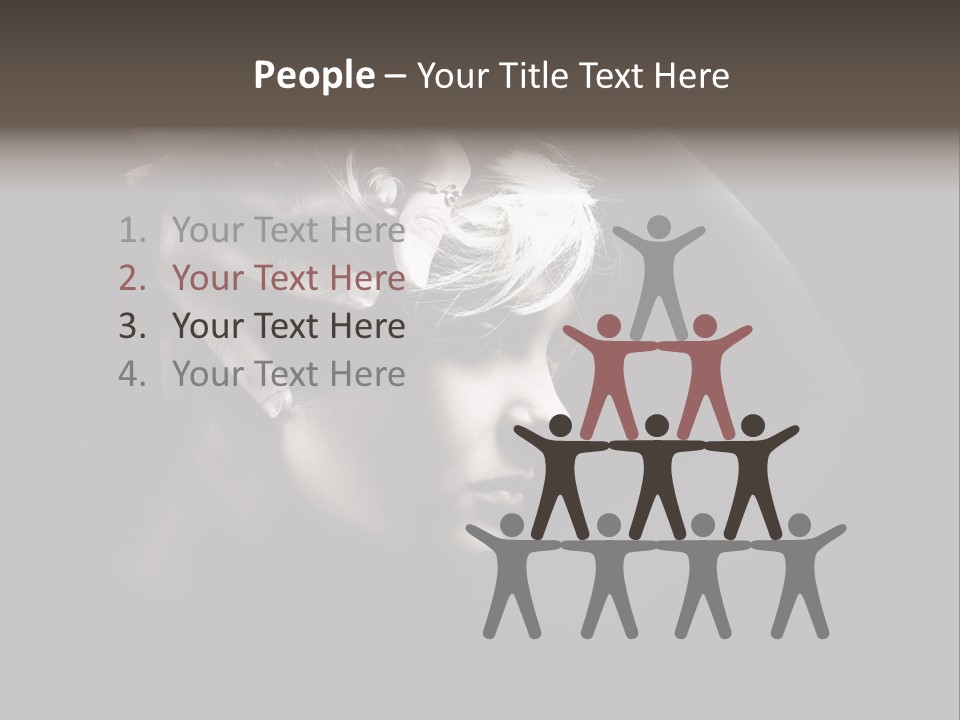 Sensuality Glamor Posing PowerPoint Template