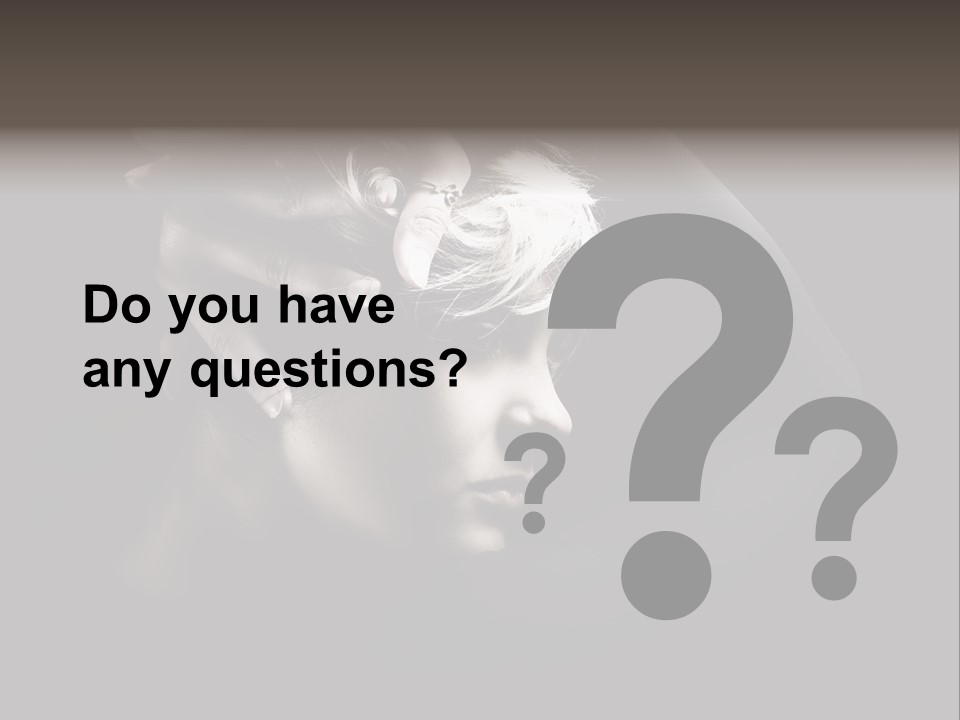 Sensuality Glamor Posing PowerPoint Template