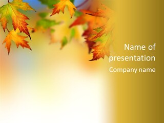 Autumn Brown Autumnal PowerPoint Template