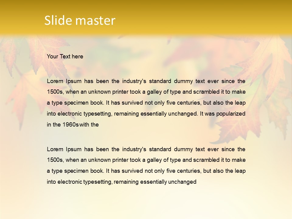 Autumn Brown Autumnal PowerPoint Template