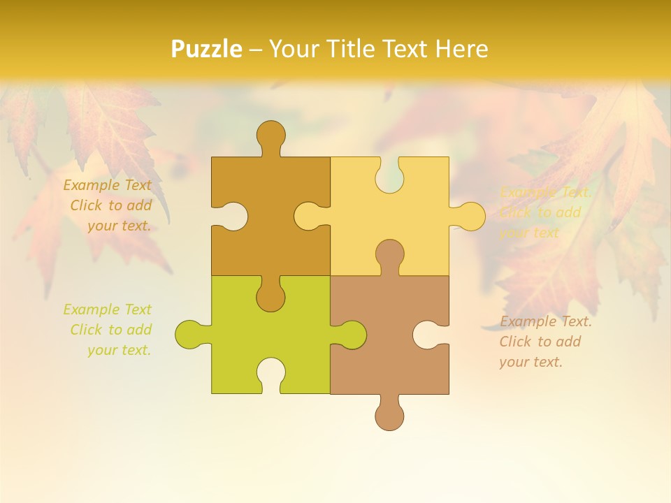 Autumn Brown Autumnal PowerPoint Template