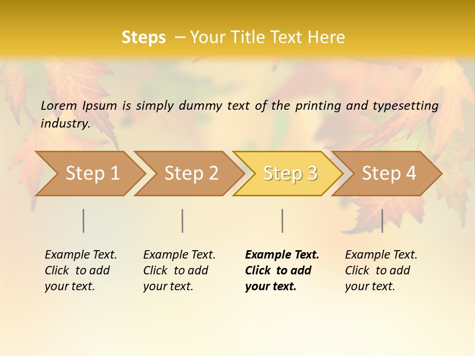 Autumn Brown Autumnal PowerPoint Template