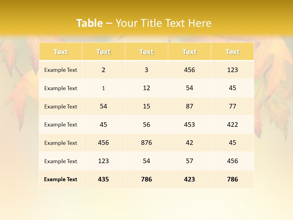 Autumn Brown Autumnal PowerPoint Template