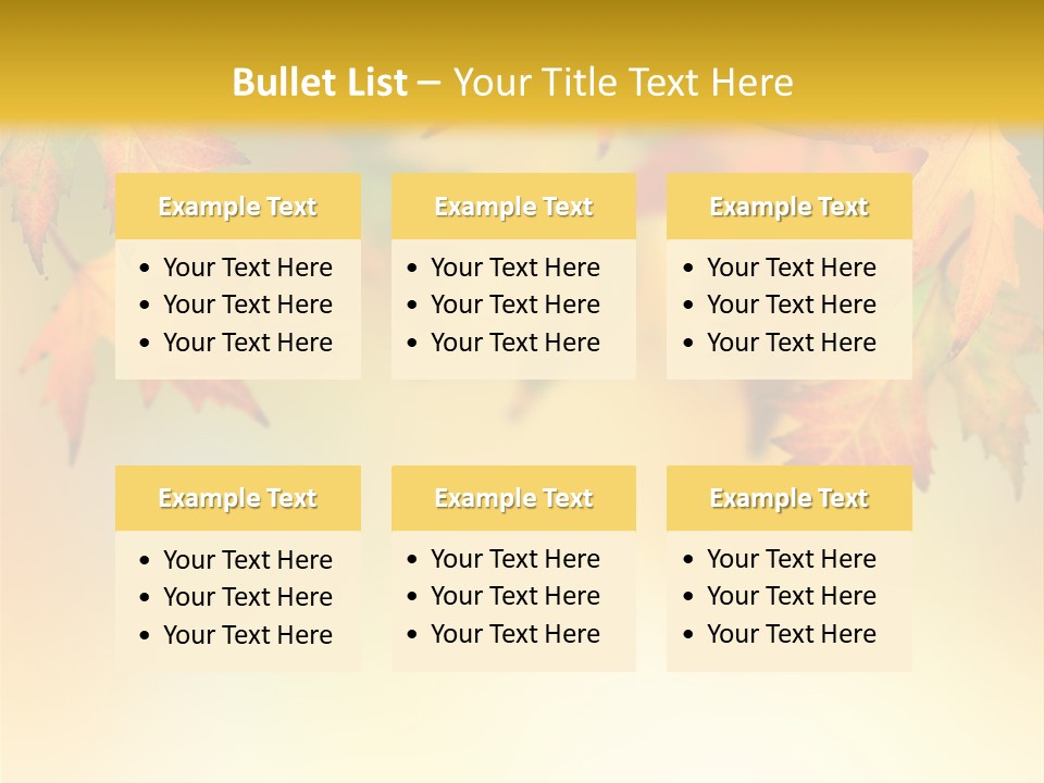 Autumn Brown Autumnal PowerPoint Template