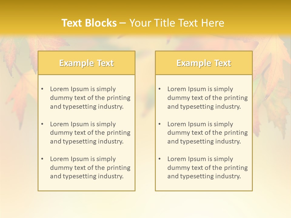 Autumn Brown Autumnal PowerPoint Template