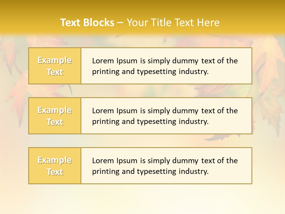 Autumn Brown Autumnal PowerPoint Template