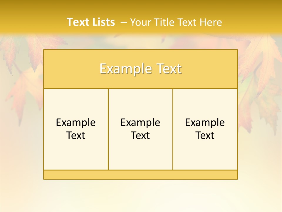 Autumn Brown Autumnal PowerPoint Template
