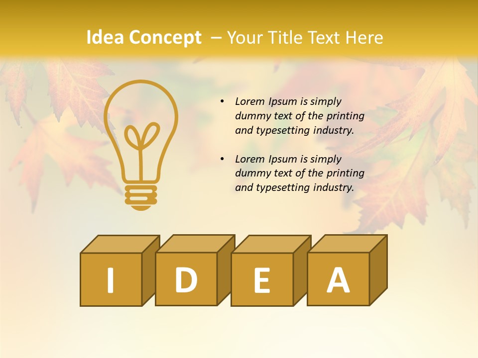 Autumn Brown Autumnal PowerPoint Template