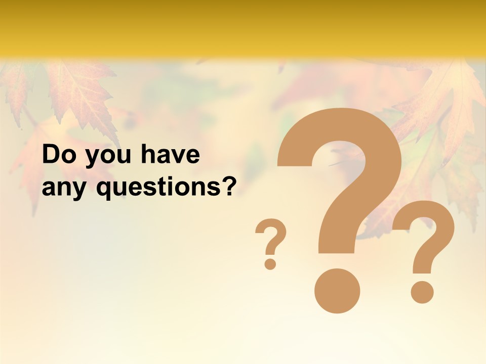 Autumn Brown Autumnal PowerPoint Template