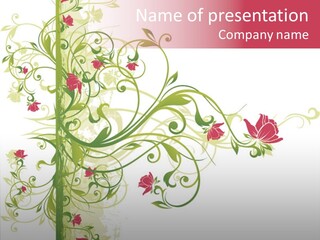 Scroll Paint Spots PowerPoint Template