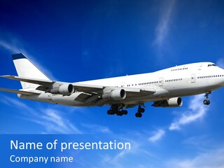 Wings Airport Business PowerPoint Template