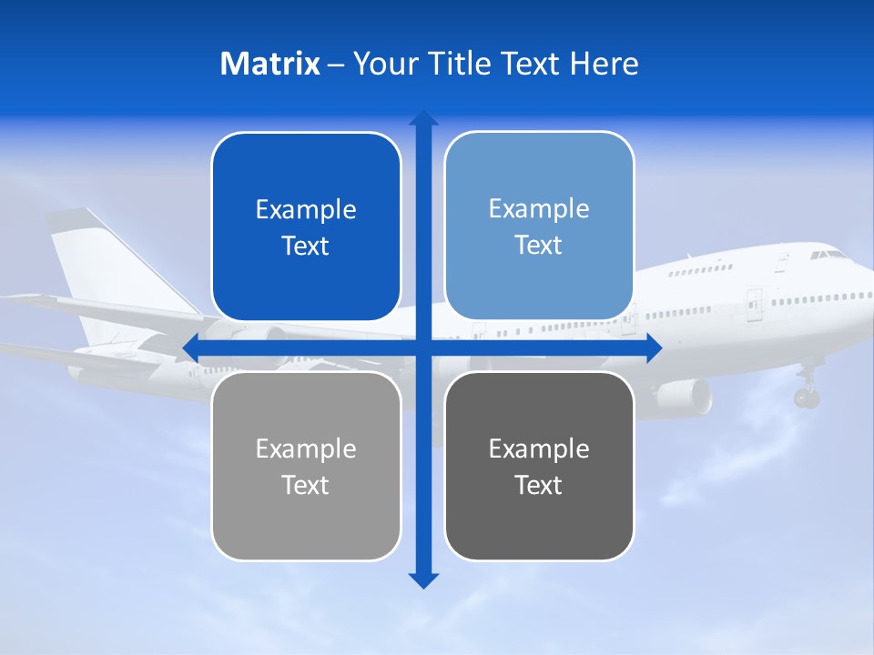 Wings Airport Business PowerPoint Template