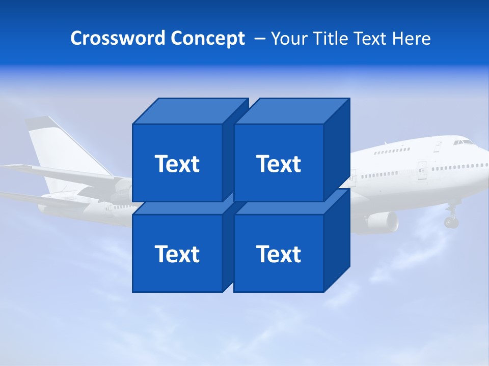Wings Airport Business PowerPoint Template