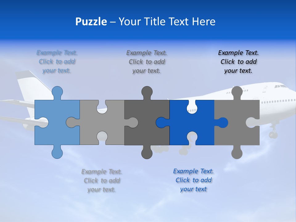 Wings Airport Business PowerPoint Template