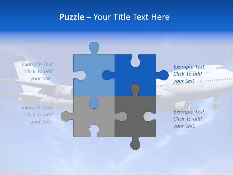 Wings Airport Business PowerPoint Template
