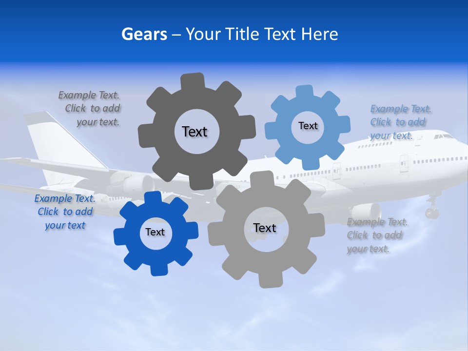 Wings Airport Business PowerPoint Template