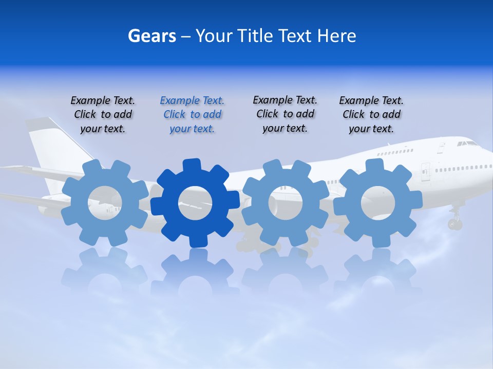 Wings Airport Business PowerPoint Template