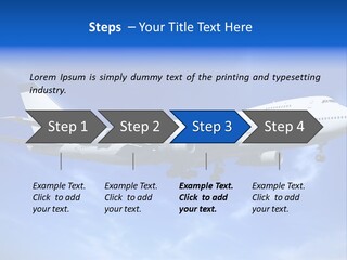 Wings Airport Business PowerPoint Template