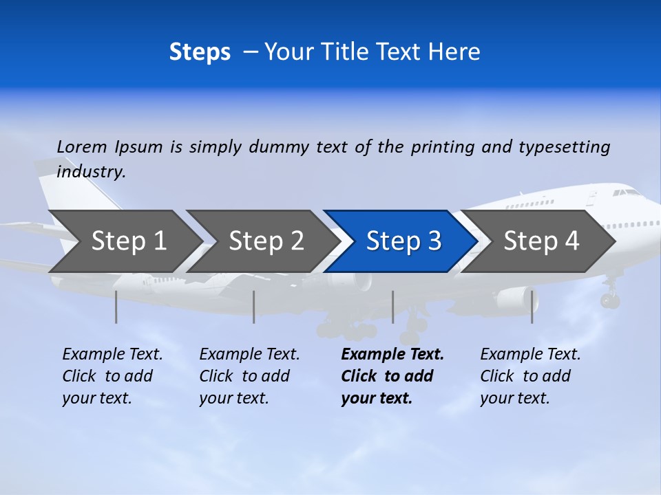 Wings Airport Business PowerPoint Template