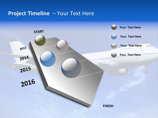 Wings Airport Business PowerPoint Template