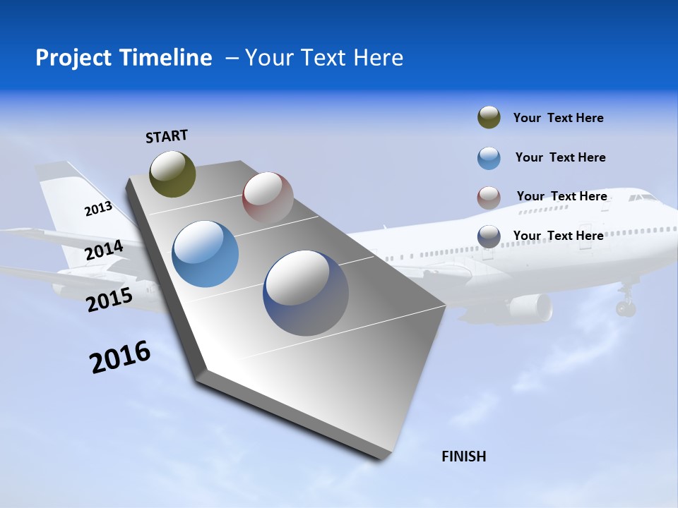 Wings Airport Business PowerPoint Template