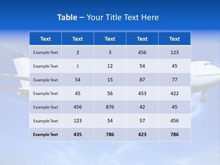 Wings Airport Business PowerPoint Template