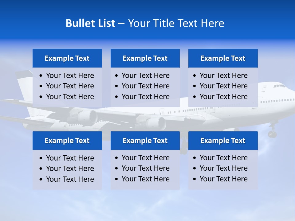 Wings Airport Business PowerPoint Template