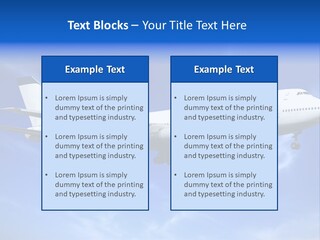 Wings Airport Business PowerPoint Template