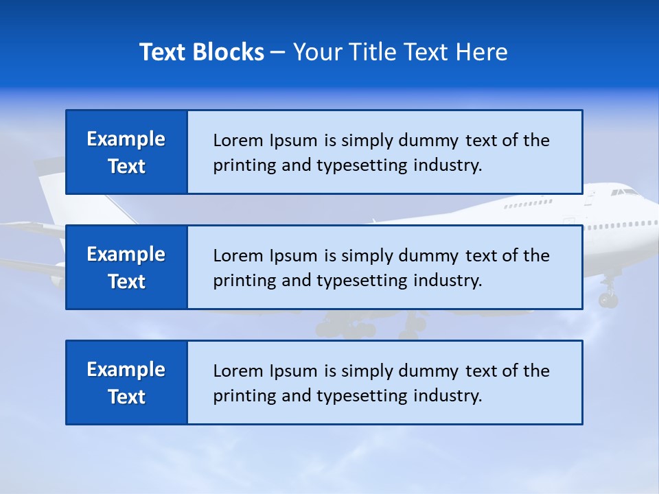 Wings Airport Business PowerPoint Template