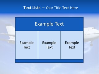 Wings Airport Business PowerPoint Template