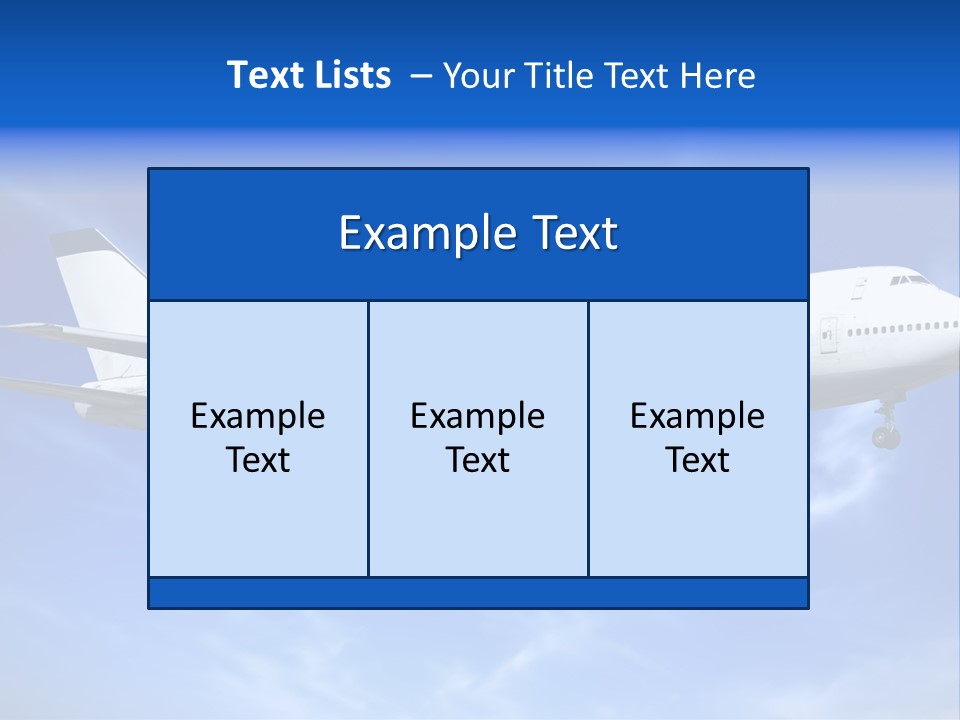 Wings Airport Business PowerPoint Template