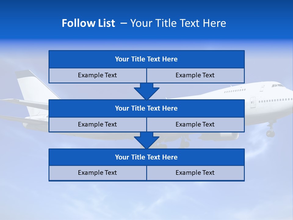 Wings Airport Business PowerPoint Template