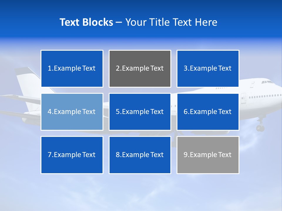 Wings Airport Business PowerPoint Template