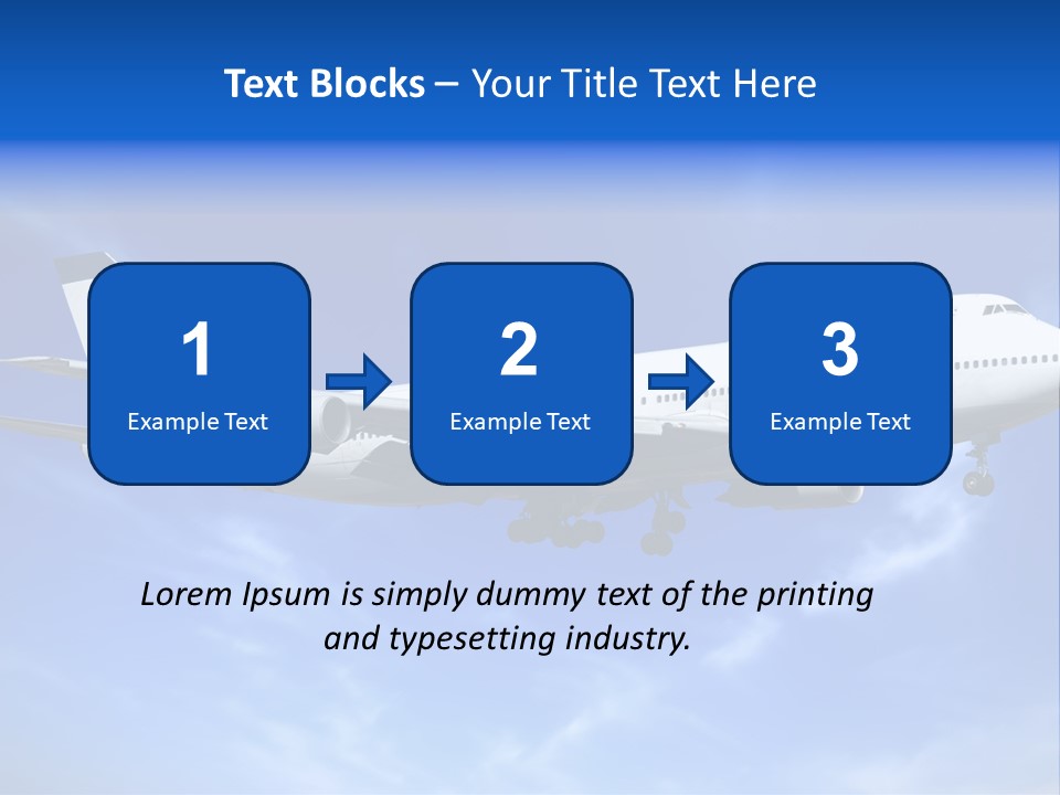 Wings Airport Business PowerPoint Template