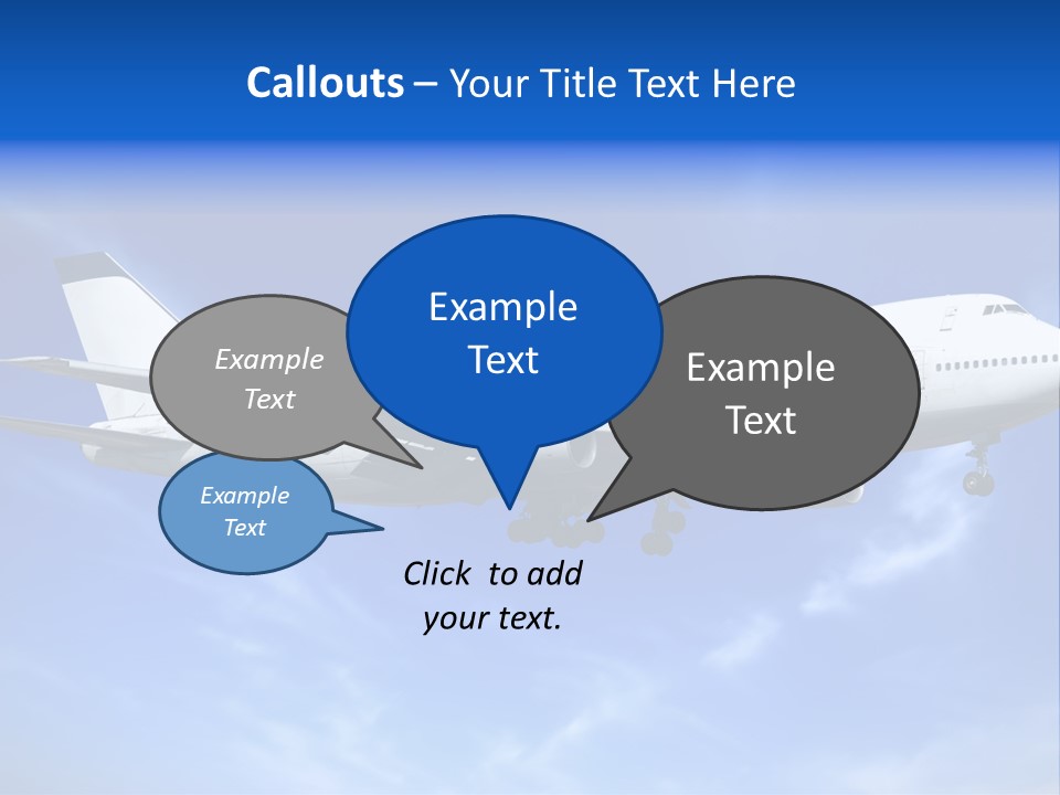 Wings Airport Business PowerPoint Template