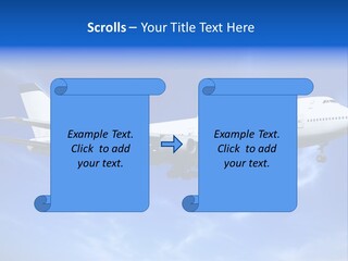 Wings Airport Business PowerPoint Template