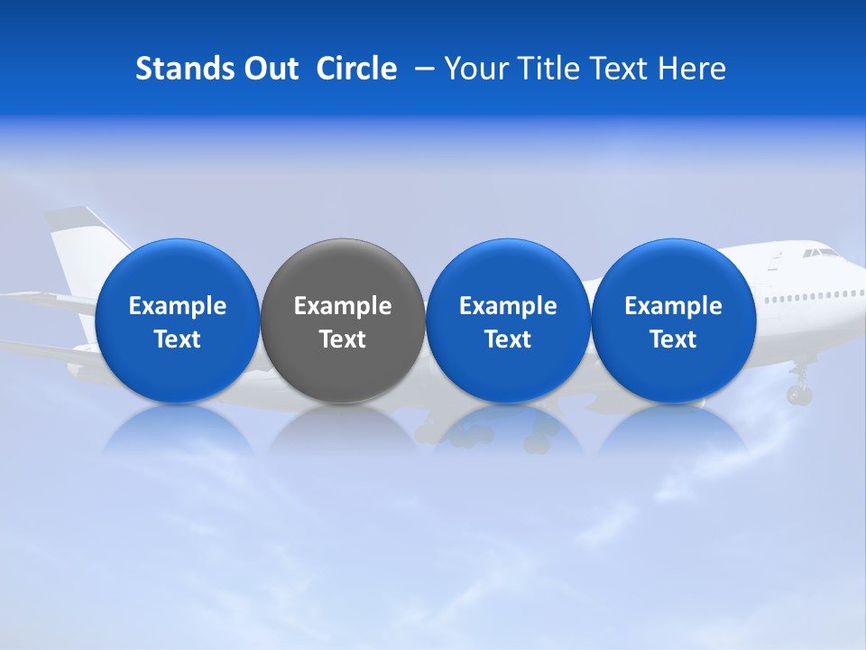 Wings Airport Business PowerPoint Template