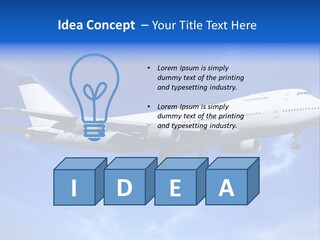 Wings Airport Business PowerPoint Template