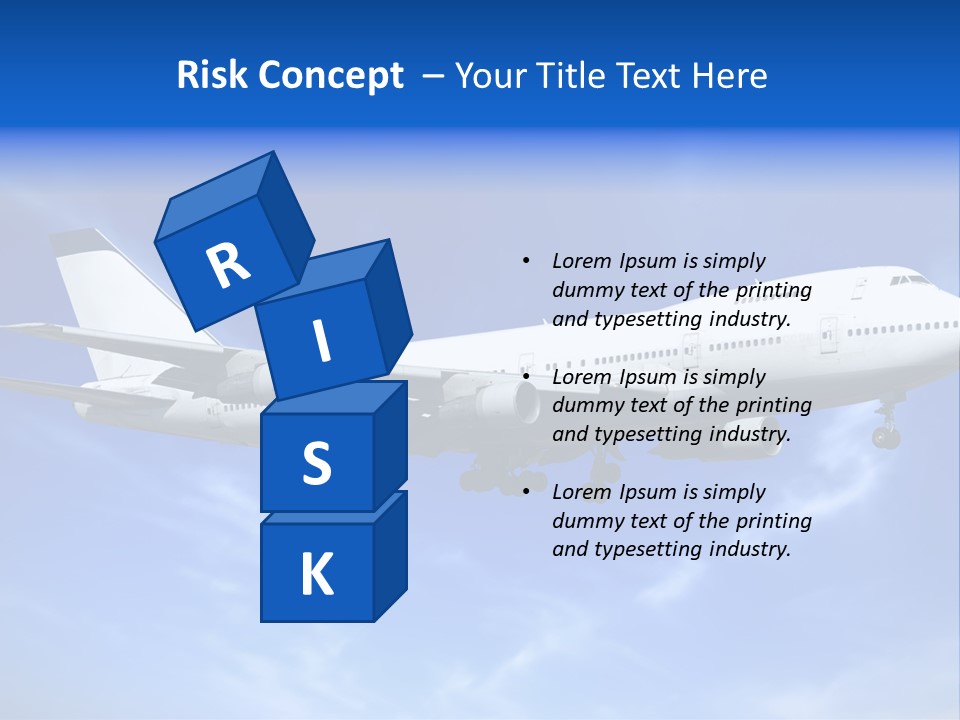 Wings Airport Business PowerPoint Template