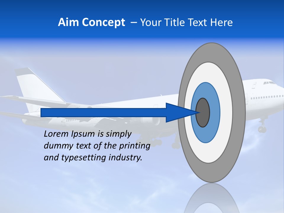 Wings Airport Business PowerPoint Template